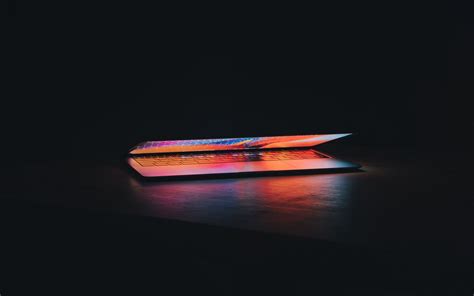 Download wallpaper 2560x1600 laptop, keyboard, glow, technics, dark ...