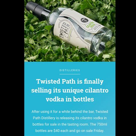 Spirits — Twisted Path Distillery