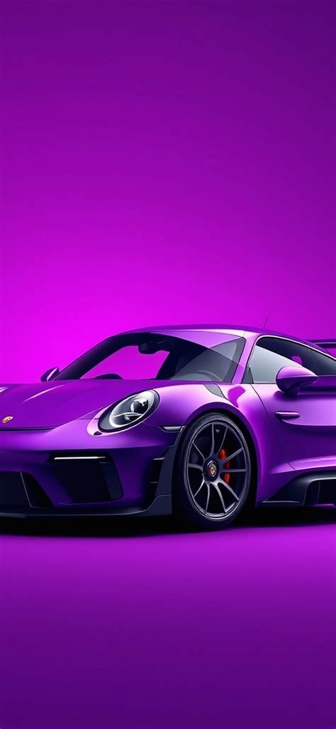 Purple Porsche Gt3 991 2025 In Profile On Purple Gradient Supercars Fast Cars Luxury Cars — Free ...