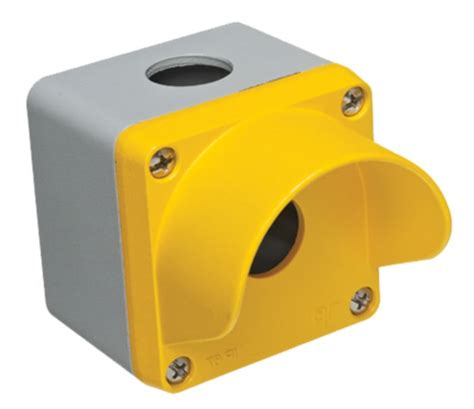 RS PRO | RS PRO Yellow Die Cast Aluminium Push Button Enclosure - 1 ...