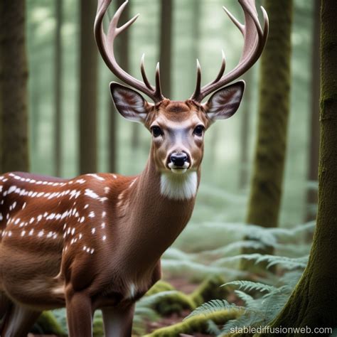 Wildlife in the Forest | Stable Diffusion Online