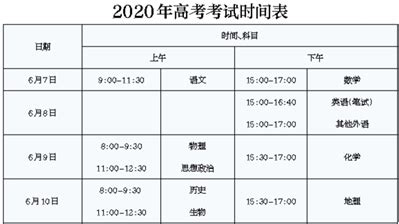2020年北京高考时间变为4天-新华网