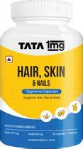 TATA 1mg Hair, Skin & Nails Supreme Capsule with Collagen, Biotin, Zinc ...