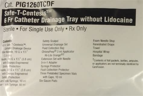 Image result for Paracentesis Procedure Kit