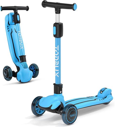 Amazon.com : TONBUX Kids Scooter, Light Up 3 Wheel kick scooters for ...