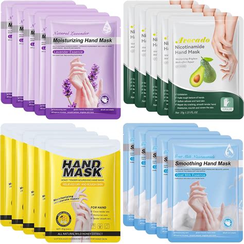 Amazon.com : Swiffen 20 Pairs Hand Mask Moisturizing Gloves Overnight ...