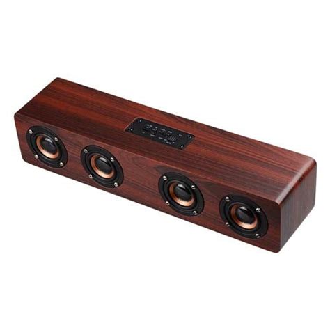 Generic PC TV soundbar wooden Boombox portable Wireless Bluetooth ...