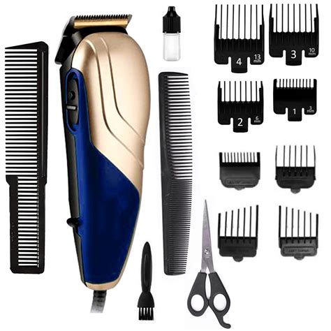 KM-4810 Corded Electric Beard & Hair Grooming Men Trimmer 3/6/10/13mm ...
