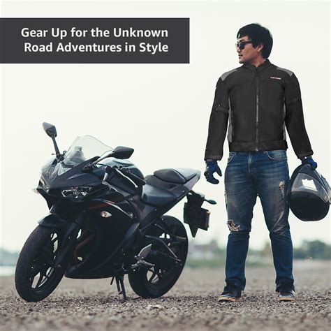 Allextreme FLAWLESS Unisex Riding Jacket CE Level 2 Certified Mesh ...