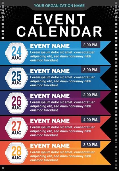 Image result for Event Calendar Design