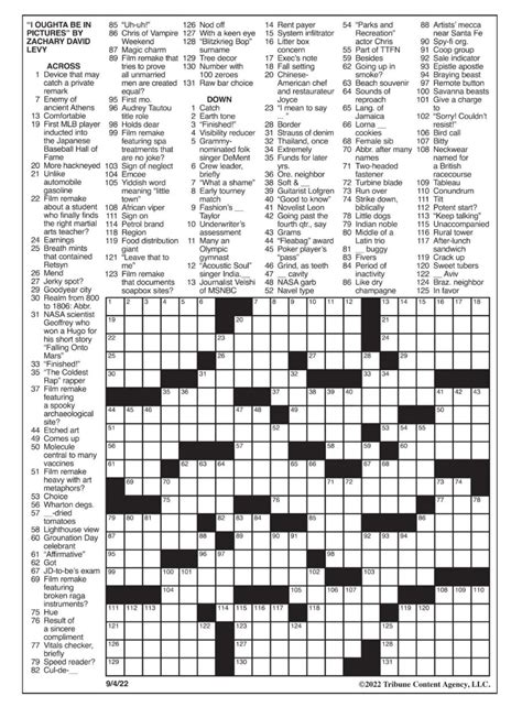 Los Angeles Times Crossword Printable - Free Printable Crosswords