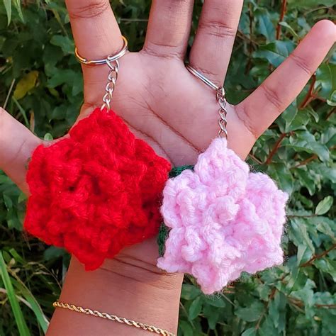 Image result for Rose Keychain Crochet Tutorial