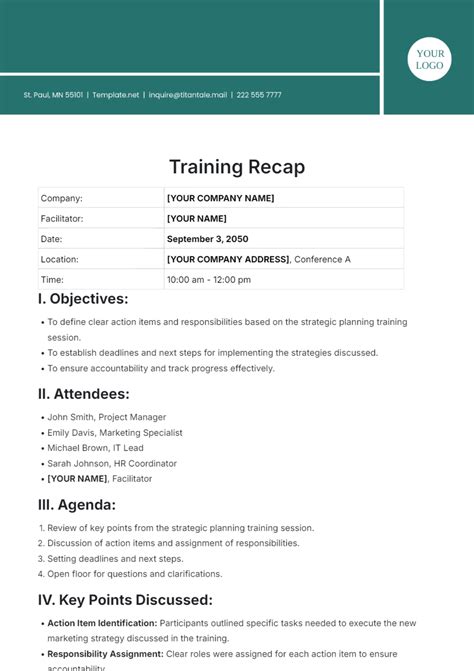 Image result for Training Recap Presentation Sample