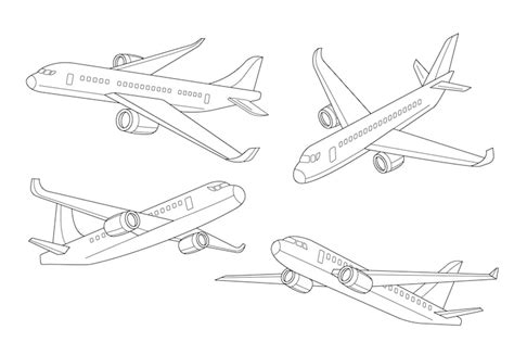 Airplane outline Images - Free Download on Freepik