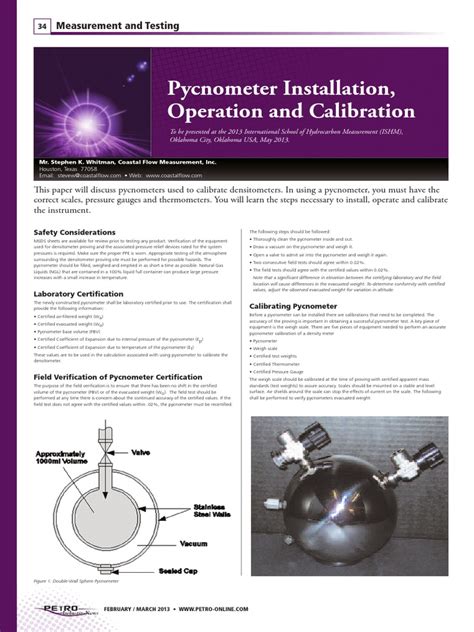Image result for Pycnometer Density User Manual