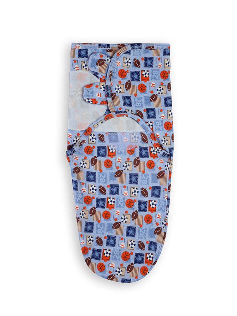 Babymoon Organic Designer Cotton Swaddle Wrap - Sports Blue – BABYMOON