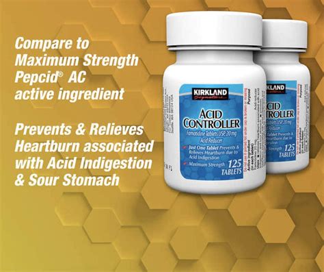 Kirkland Signature Acid Controller 20mg - 250 India | Ubuy