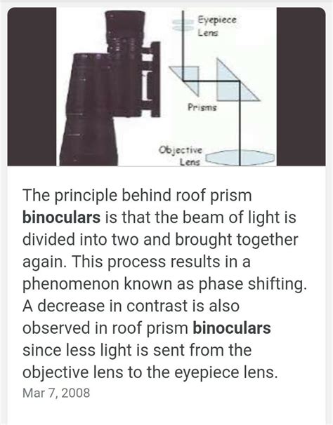 construction and working of binoculars - Brainly.in