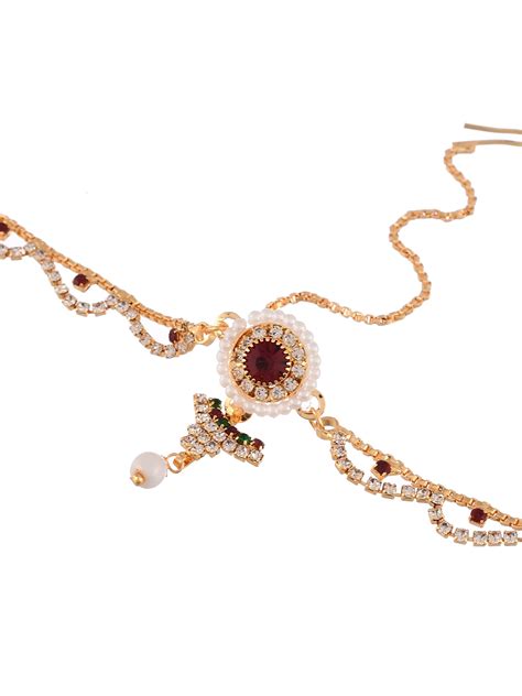 Buy Traditional Gold Plated Mathapati Borla Head Jewellery for Women ...