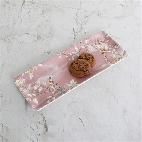 Buy Alora Ironstone Bird Print Platter from Home Centre at just INR 1199.0