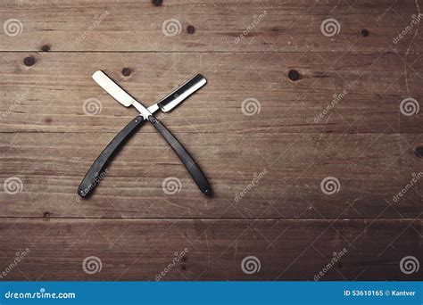 Set of Two Barber Shop Razors Stock Image - Image of collection ...