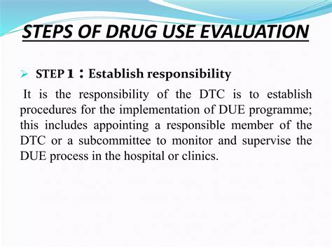 Drug Use Evaluation & Drug Utilisation Review (DUE & DUR) | PPTX