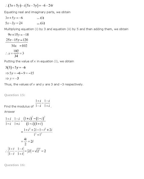 Complex Numbers And Quadratic Equations, Class 11 Mathematics NCERT ...
