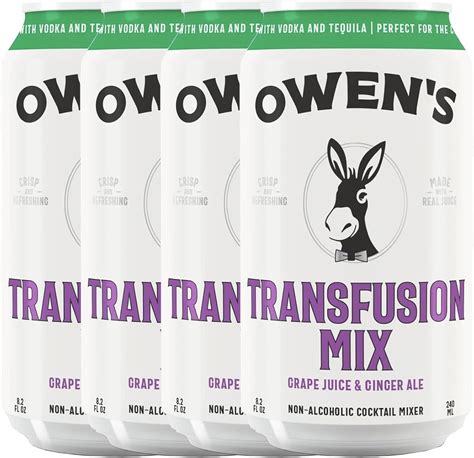 Amazon.com : Owen’s Craft Mixers | Transfusion Mix 4 Pack | Handcrafted ...