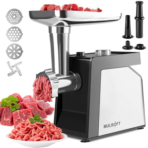 mulisoft Electric Meat Grinder 2500W Heavy Duty for Home Use with ...