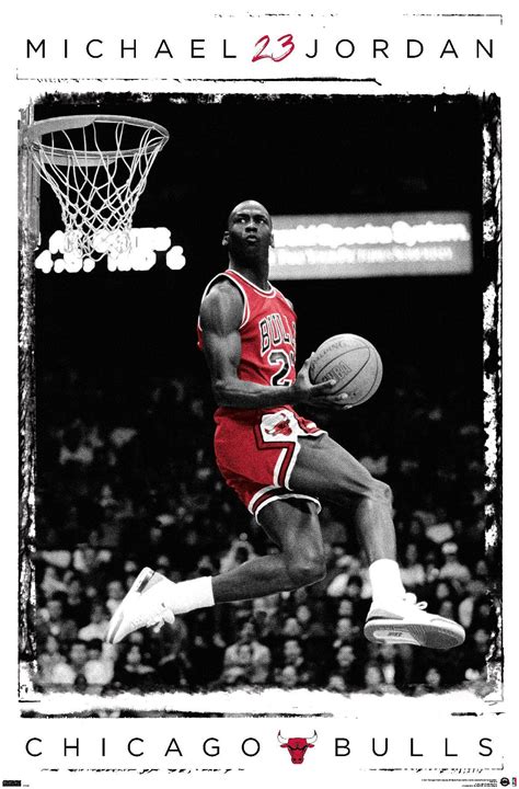 Trends International Michael Jordan - Dunk Wall Poster, 22.375" x 34 ...