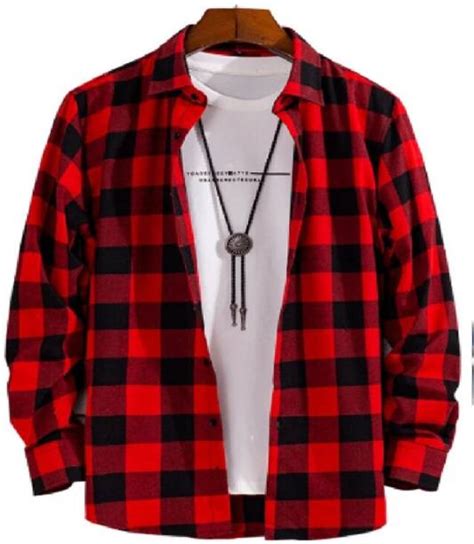 Red And Black Check Shirt - Buy Red And Black Check Shirt online at ...