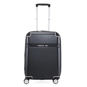 Buy CERRUTI CETR04786T Range Black Colour Hard Case Cabin Luggage at ...