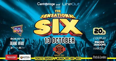 The Sensational Six Centrestage 13 Oct - Oktoberfest Beer Tent, German ...