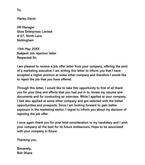 25 Interview Rejection Letters (Before & After Interview)