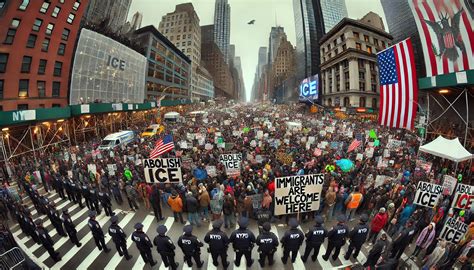 NYC Anti-ICE Protest Leads to 15+ Arrests as Thousands Take to Streets