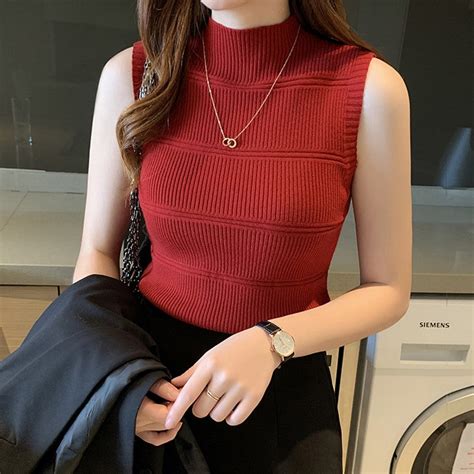 Shop Maroon Flat Knit Tank - for Women | OUTZIDR | Gen-Z Style