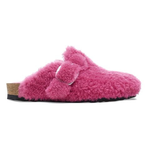 Boston Big Buckle Shearling Fuchsia Tulip | BIRKENSTOCK