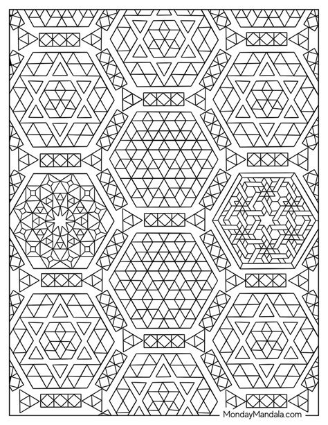 Geometric Circle Coloring Pages