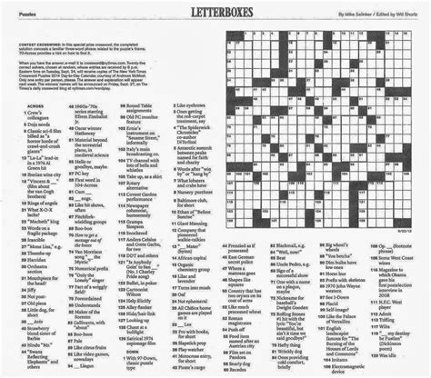 Free Printable LA Times Sunday Crossword Puzzles & More! - Printables ...