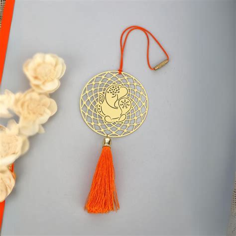 Buy Adoraa’s handcrafted Ganesha car rear view mirror décor hanging ...