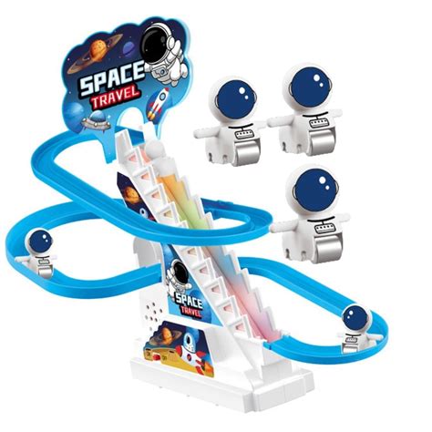 Buy TEC TAVAKKAL Astronaut Slide Toy Set, Funny Automatic Stair ...