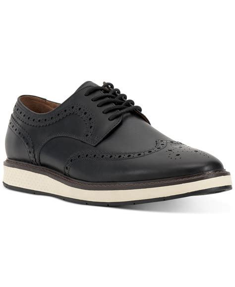 Vince Camuto Men's Essien Wingtip Oxford Casual Dress Shoe In Black ...