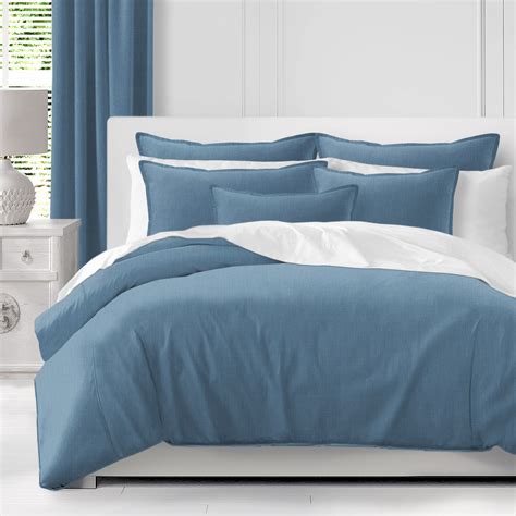 Sutton Chambray Blue Comforter Set - California King ...