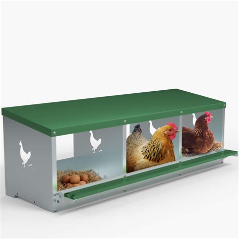 Tocretoare Nesting Boxes for Chickens, 3 Compartment Nesting Box, Heavy ...