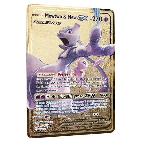 Mavin Mewtwo Mew GX Tag Team Gold Foil Pokemon Card 71/236, 58% OFF