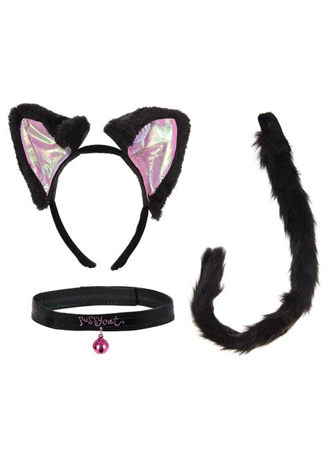Pink and White Cat Ears - Halloween Costumes