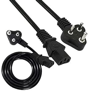 Scalebee 1.5 Meter Computer Power Cable Cord for Desktops PC and ...