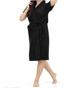 Wondercurve Black Free Size Bath Robe - Buy Wondercurve Black Free Size ...