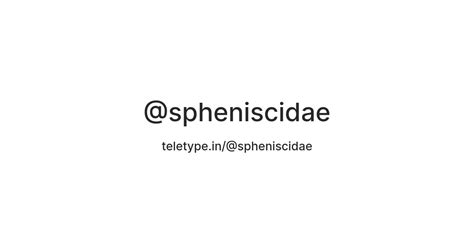 @spheniscidae — Teletype