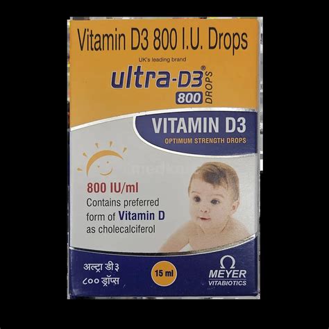 ULTRA D3 800 DROPS 15 ML Price, Uses, Side Effects & Substitutes | Medkart